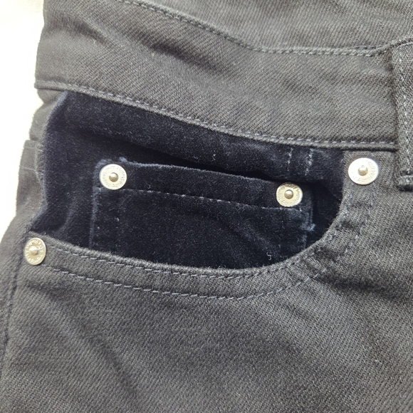 Acne Studios Acne Row Black Velvet Women's Jeans Size 28 Made in Italy - Picture 6 of 13